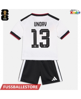 Günstige Deutschland Deniz Undav #13 Heimtrikotsatz Kinder WM 2026 Kurzarm (+ Kurze Hosen)